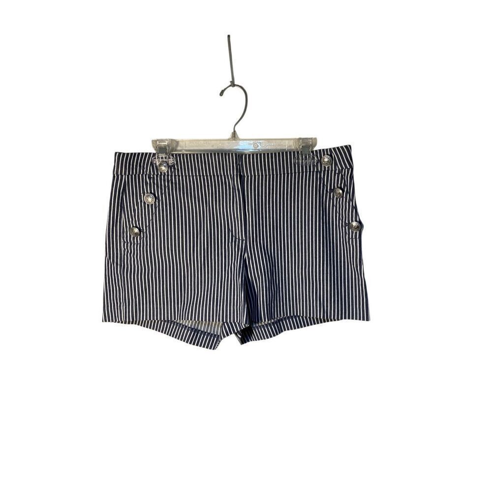 Loft Riviera sailor shorts navy blue with white stripes, size 8